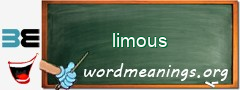 WordMeaning blackboard for limous